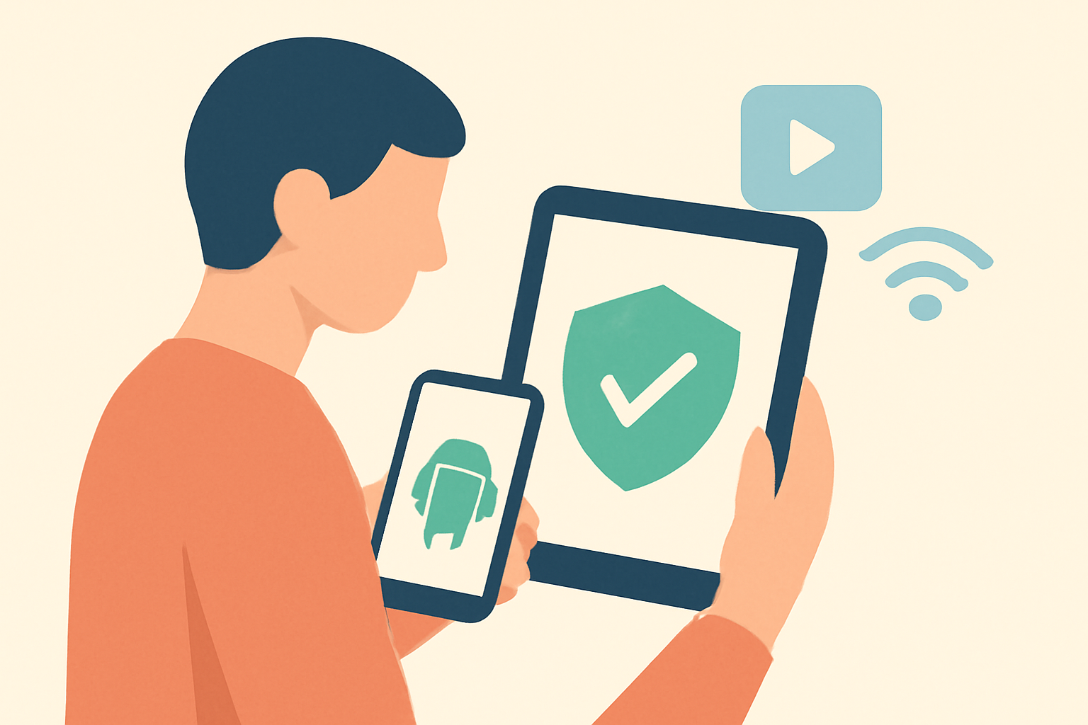Best VPN For Android: Phones, Tablets & TV Boxes — VPN & Privacy illustration